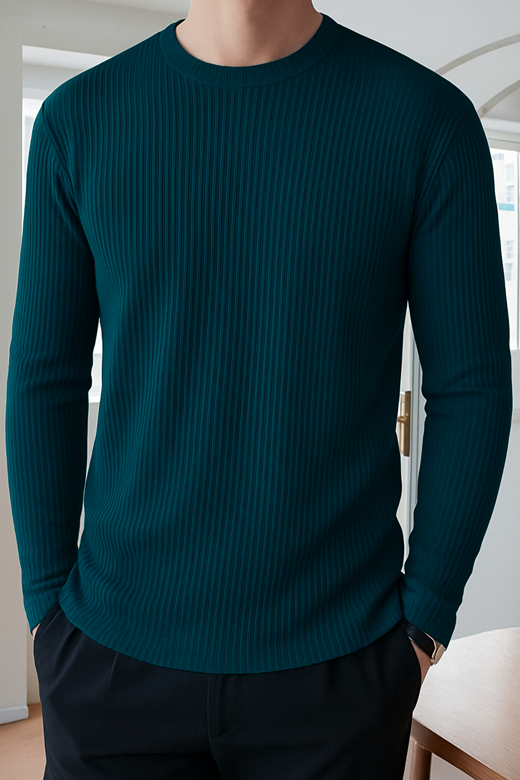 Full Sleeve Rib T-Shirt- Patrol