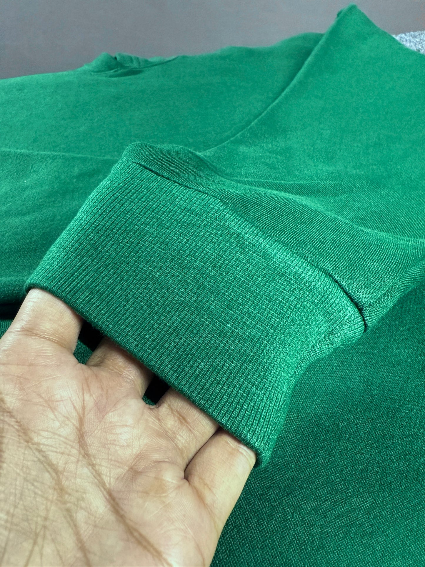 Drop Shoulder Hoodie- Green