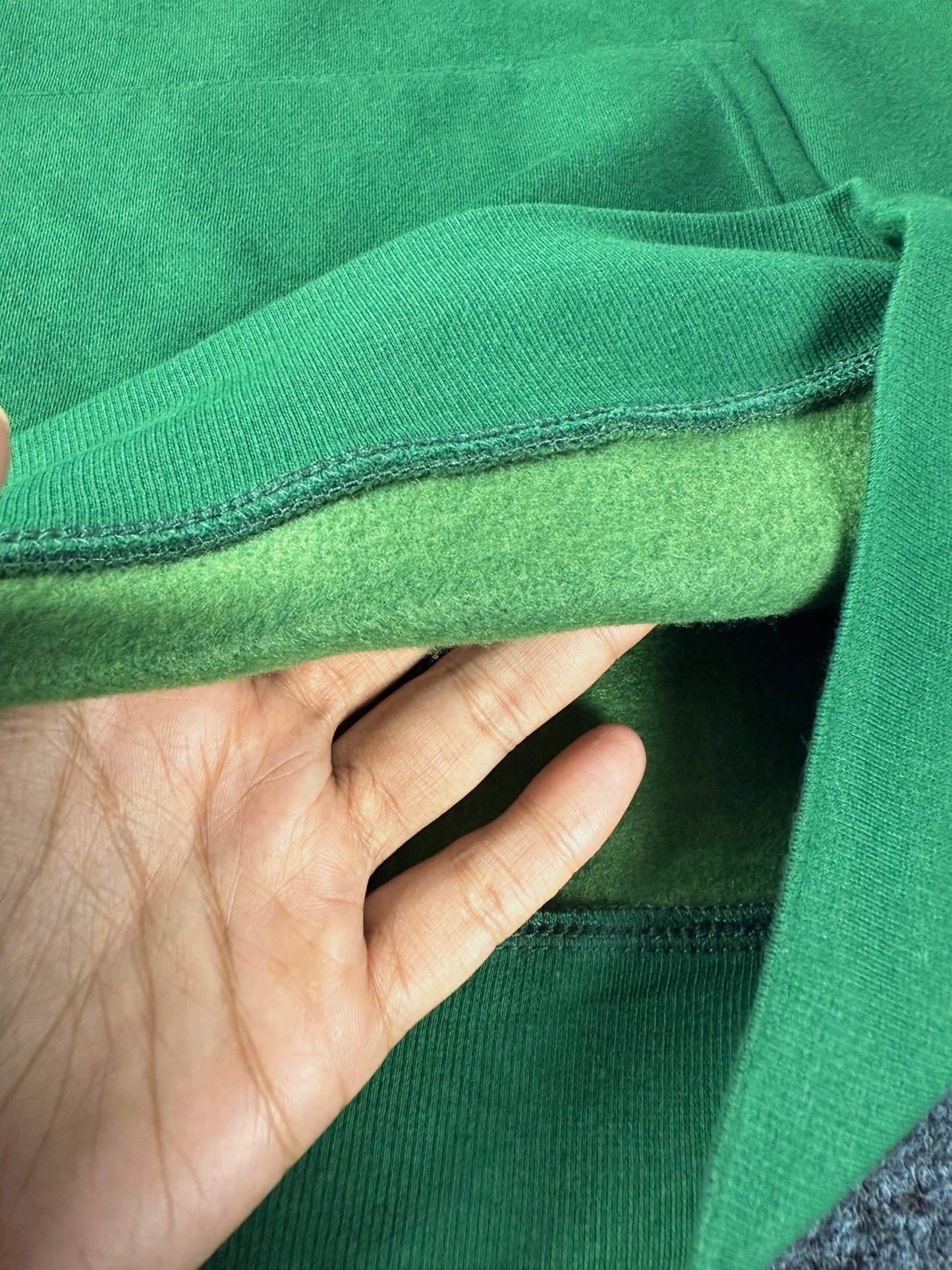 Drop Shoulder Hoodie- Green