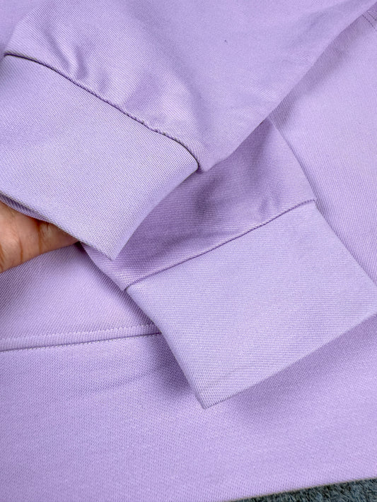 Drop Shoulder Hoodie- Purple