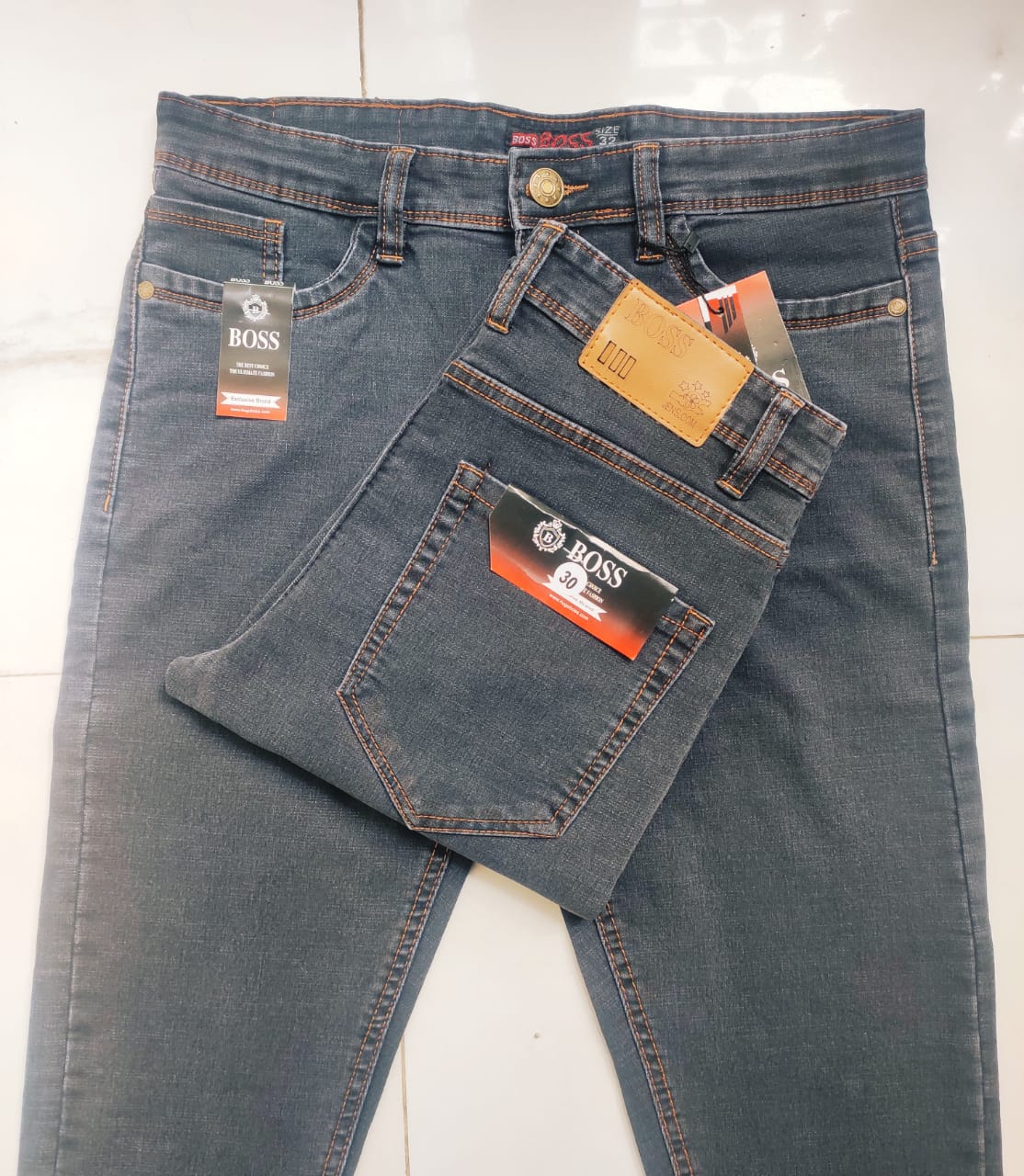 SLATE OFFICE FIT JEANS