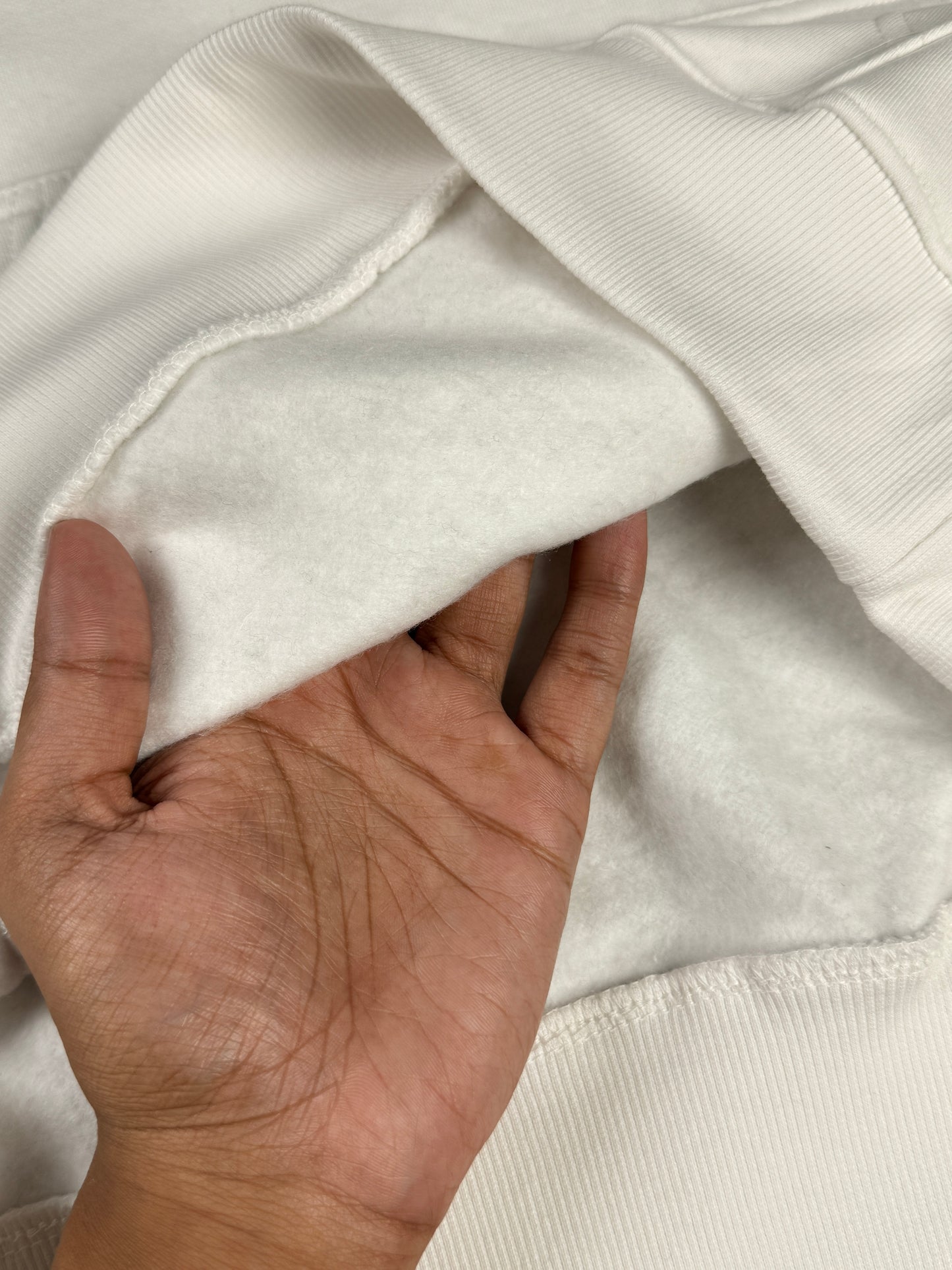 Drop Shoulder Hoodie- White